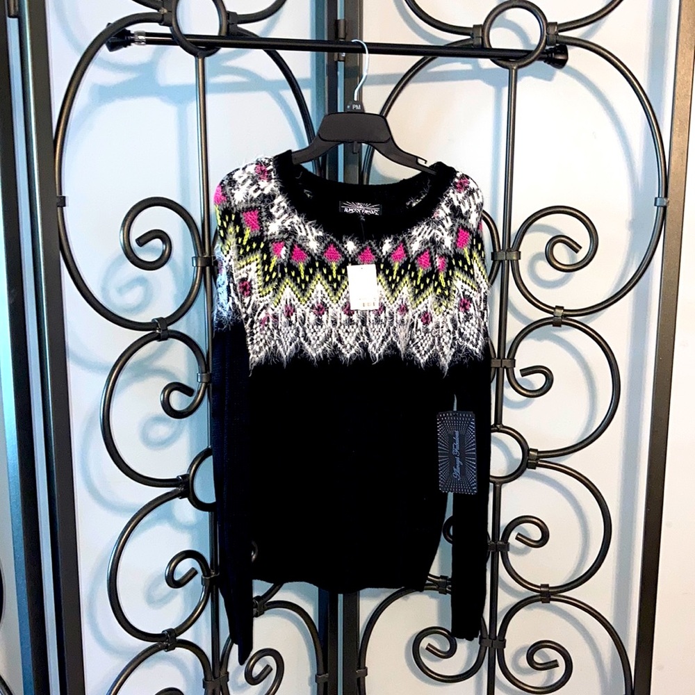 Almost Famous- Colorful Pattern Sweater .